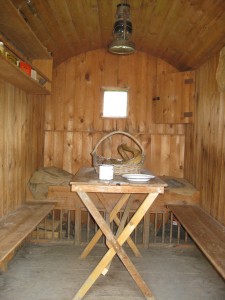 Inside the Acton Scott hut © Rural Museums Network