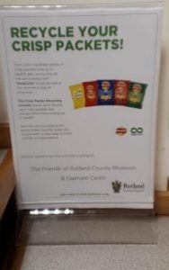 Recycle your crisp packets display at Rutland County Museum